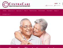 Tablet Screenshot of mycentracare.com